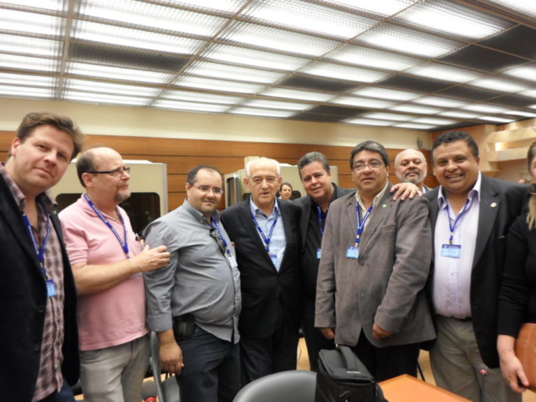 Dirigentes da CTB participam, na ONU, de reunião com Ministro Manoel Dias