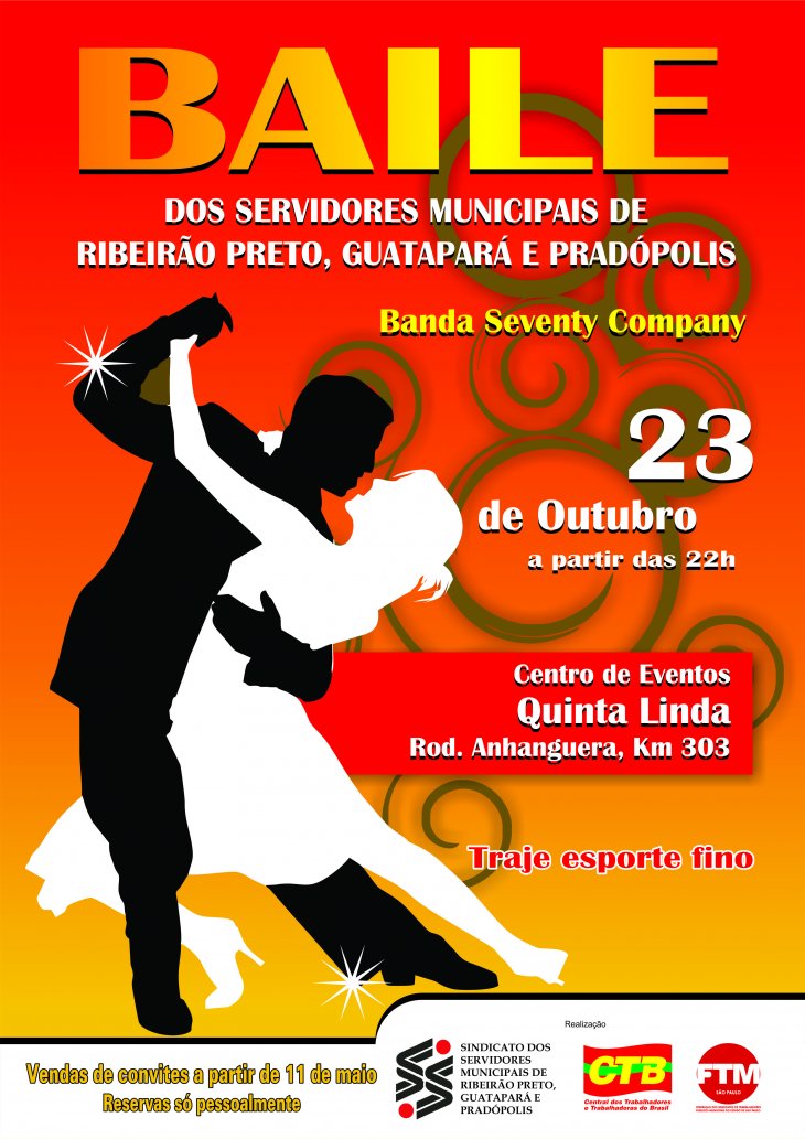 Vem aí o Baile dos Servidores Municipais de Ribeirão Preto, Guatapará e Pradópolis